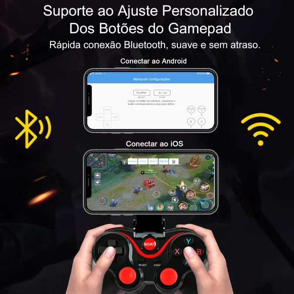 Controle gamer Bluetooth X3 - Image 4