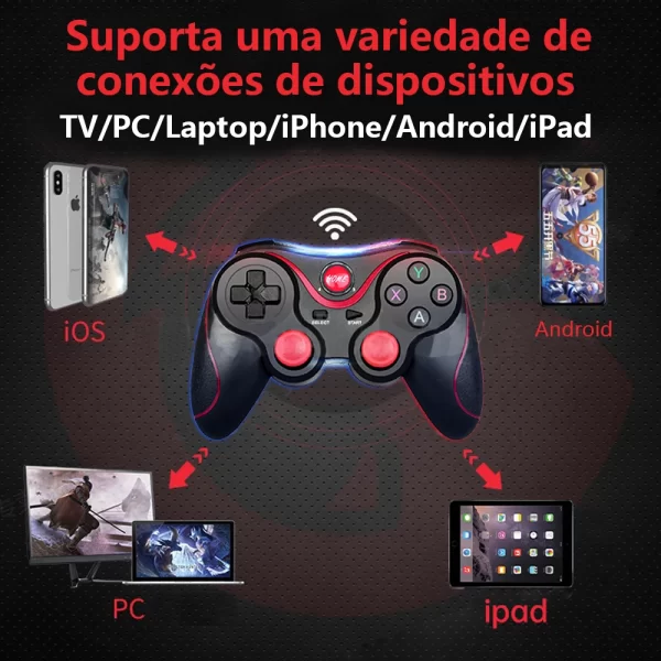 Controle gamer Bluetooth X3 - Image 10